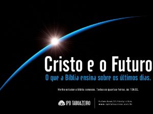 Segunda vinda de cristo estudo