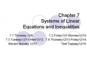 Chapter 7 systems of equations and inequalities answers