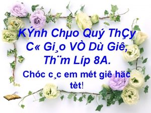 Knh Cho Qu Thy C Gio V D