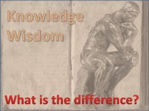 Knowledge Wisdom What is the difference Knowledge Feeds