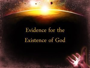 Evidence for the Existence of God The fool