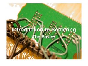 Soldering introduction