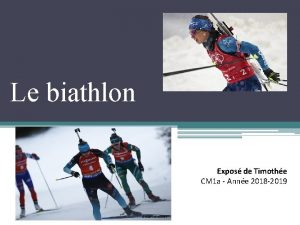 Exposé biathlon