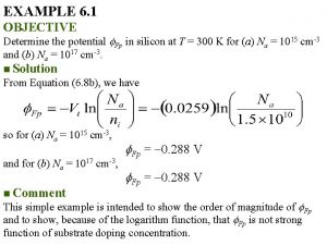 Flat band voltage formula