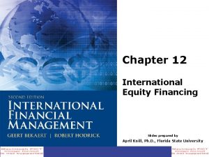 International equity financing