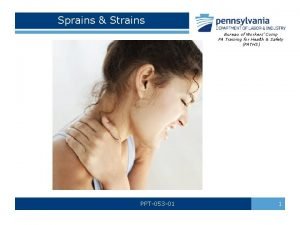 Sprains Strains Bureau of Workers Comp PA Training