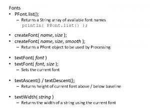 Java fonts list