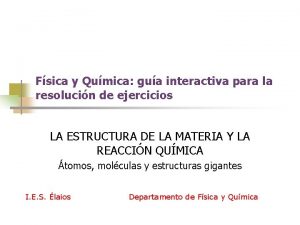 Fsica y Qumica gua interactiva para la resolucin