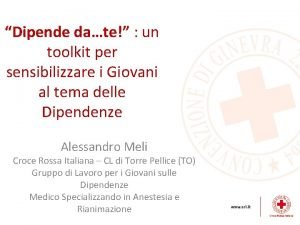 Dipende date un toolkit per sensibilizzare i Giovani