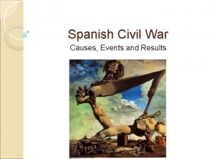Spanish Civil War Causes Events and Results Nature