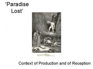Context of paradise lost