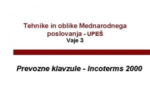 Incoterms 2000 ex works