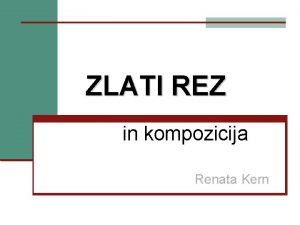 Zlati rez likovna