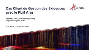 Cas Client de Gestion des Exigences avec le