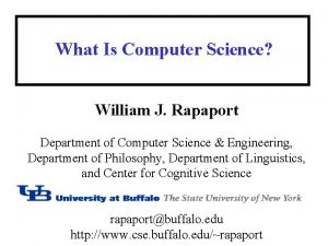 William j. rapaport