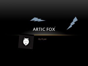 Artic fox scientific name