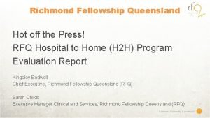 Rfq hospital to home