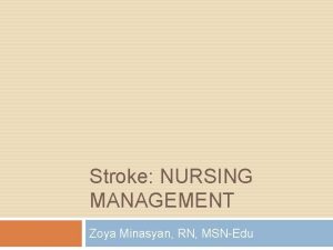 Stroke precautions nursing