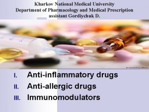 Kharkov National Medical University Department of Pharmacology and