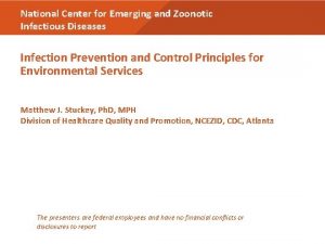 National Center for Emerging and Zoonotic Infectious Diseases