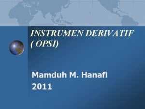 Instrumen derivatif adalah