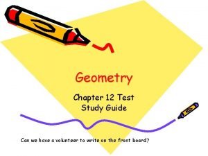 Chapter 12 geometry test