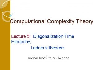 Time complexity hierarchy