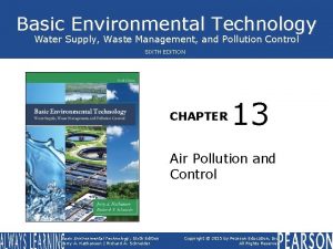 Basic Environmental Technology Water Supply Waste Management and