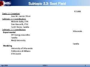 ECN Subtopic 2 3 Soot Field POLIMI Topic