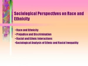 Sociological perspective on race in philippines
