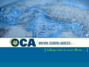 Oriental clearing agencies