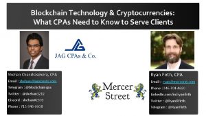 Blockchain Technology Cryptocurrencies What CPAs Need to Know