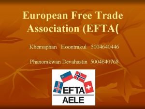 European Free Trade Association EFTA Khemaphan Hoontrakul 5004640446