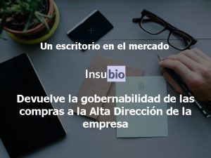 Un escritorio en el mercado Devuelve la gobernabilidad