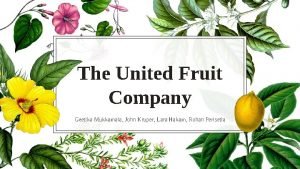 United fruit company poem United fruit company poem