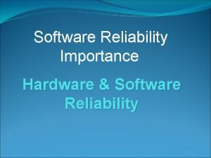 Importance of hardware and software Importance of hardware and software