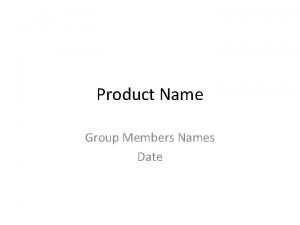 Group member name