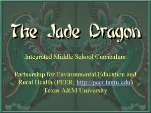 Integrated Middle School Curriculum Partnership for Environmental Education