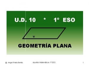 Geometria plana 1 eso