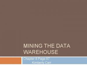 Warehouse chapter 8