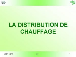 Distribution chauffage en parapluie