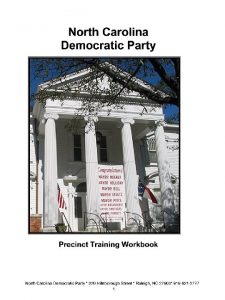 1 2 Organization of the Democratic Party Precincts