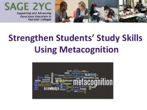 Strengthen Students Study Skills Using Metacognition Innovative Educators