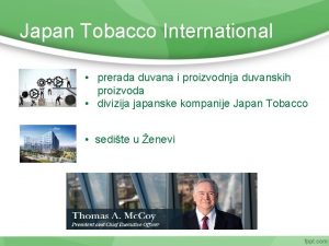 Japan Tobacco International prerada duvana i proizvodnja duvanskih