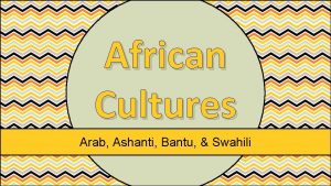 Ashanti ancestry