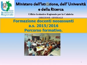 Ministero dellIstruzione dell Universit e della Ricerca Ufficio