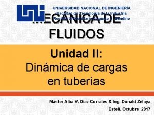 UNIVERSIDAD NACIONAL DE INGENIERA Facultad de Tecnologa de