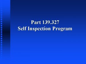 Part 139 inspection