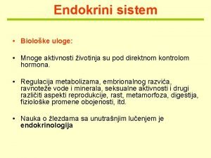 Endokrini sistem