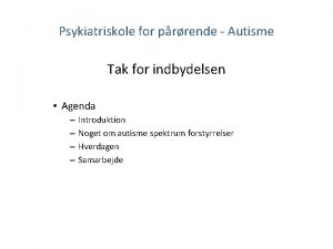 Tak for indbydelsen